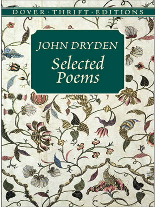 Title details for Selected Poems by John Dryden - Available